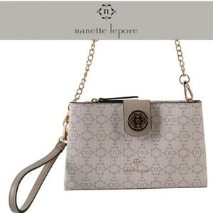 Nanette Lepore Crossbody Purse Faux Leather